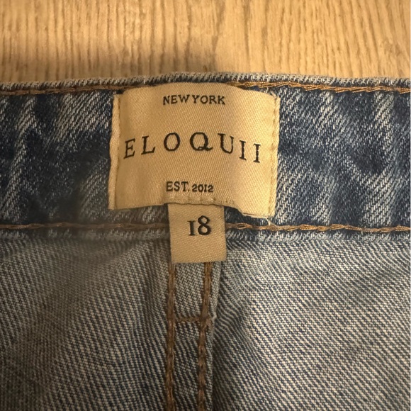 Eloquii Wide-Leg Jeans Sz 18 Like New - Picture 2 of 3